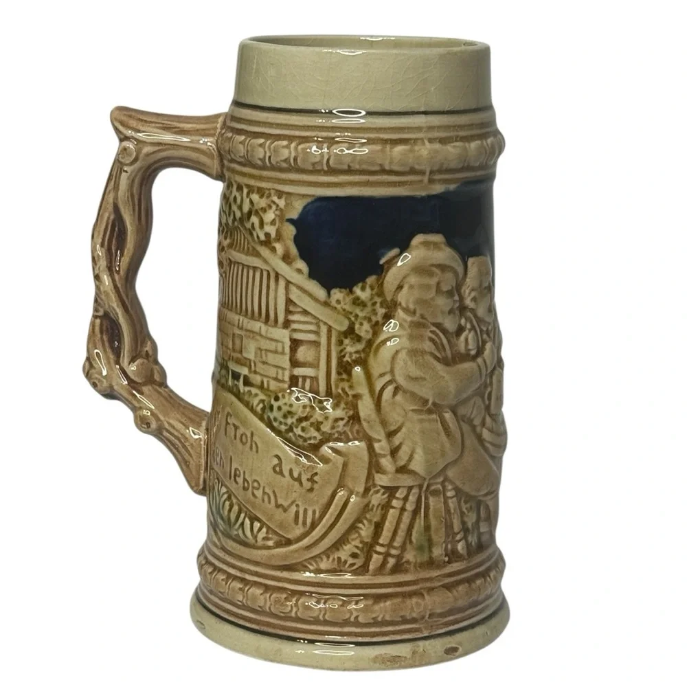 Vintage‎ 1960's Trimont Ware German Style Ceramic Beer Stein Made In Japan